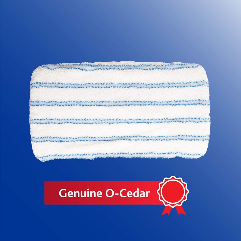 o cedar إعادة تعبئة ممسحة ميكروفايبر لأرضيات الخشب الصلب من O-Cedar - أزرق/أبيض - Image 2