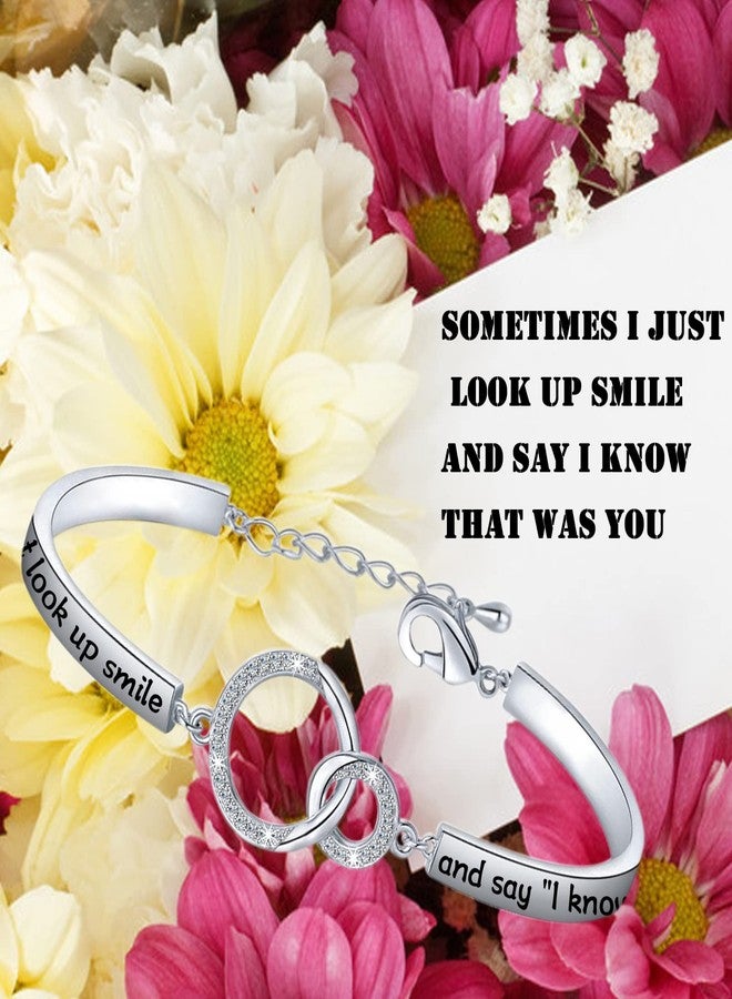 PLITI Sympathy Gift Memorial Jewelry In Memory Of Loved One Bangle Sometimes I Just Look Up Smile And Say I Know That Was You Remembrance Bracelet (That Was You bgS) - Image 4