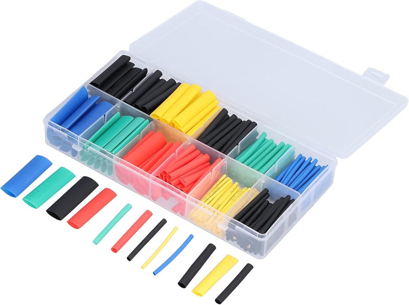 Nylon Heat Shrink Tube, 280Pcs Heat Shrink Tube Insulation Electrical Colored Assorted Heat Shrink Tubing, Wire, Heat Shrink Tubing - Image 2