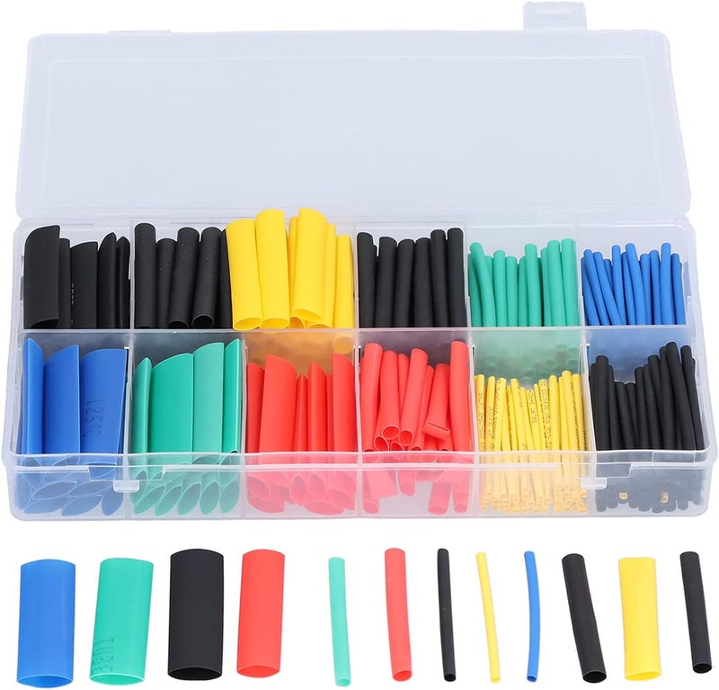 Nylon Heat Shrink Tube, 280Pcs Heat Shrink Tube Insulation Electrical Colored Assorted Heat Shrink Tubing, Wire, Heat Shrink Tubing - Image 1