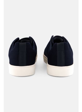 Algspar Men Tripe Stitch Slip On Casual Shoes, Navy  - Image 2