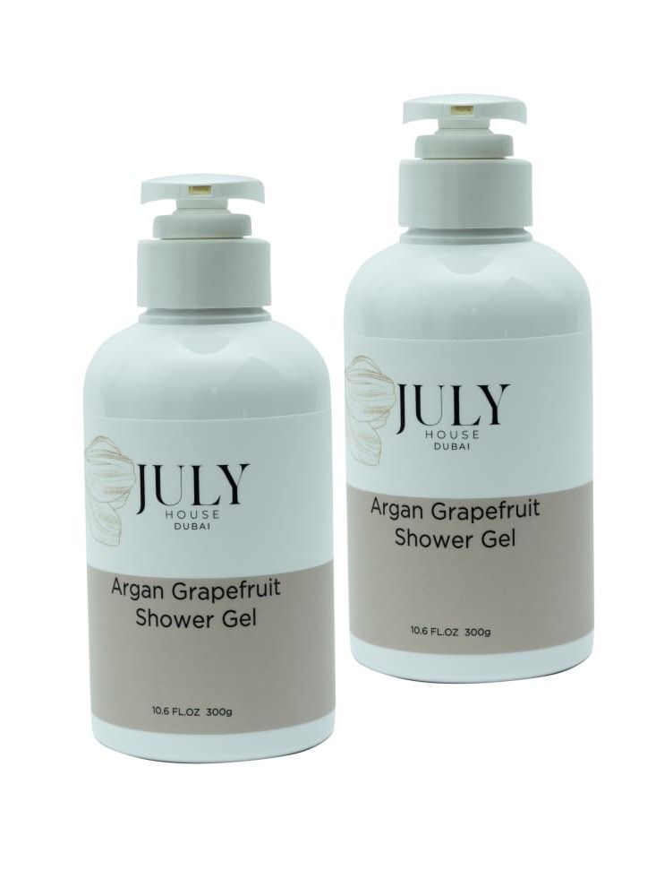 JULY HOUSE Natural Organic Argan Grapefruit Shower Gel Rich in Vitamin E, Moisturizing and Softening the Skin - Image 3