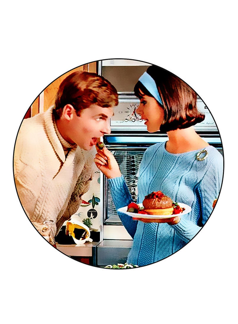 RKN Vintage Art Printed Mouse Pad Multicolour