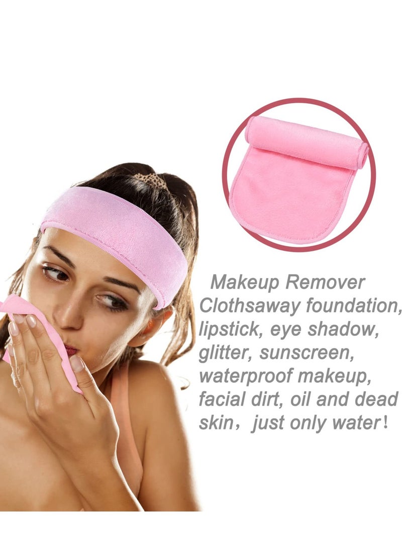 KASTWAVE - Makeup Remover Cloths Microfiber Reusable Fast Drying Washcloth, Makeup Remove Face Towels for Women (4 Pcs) - Image 1