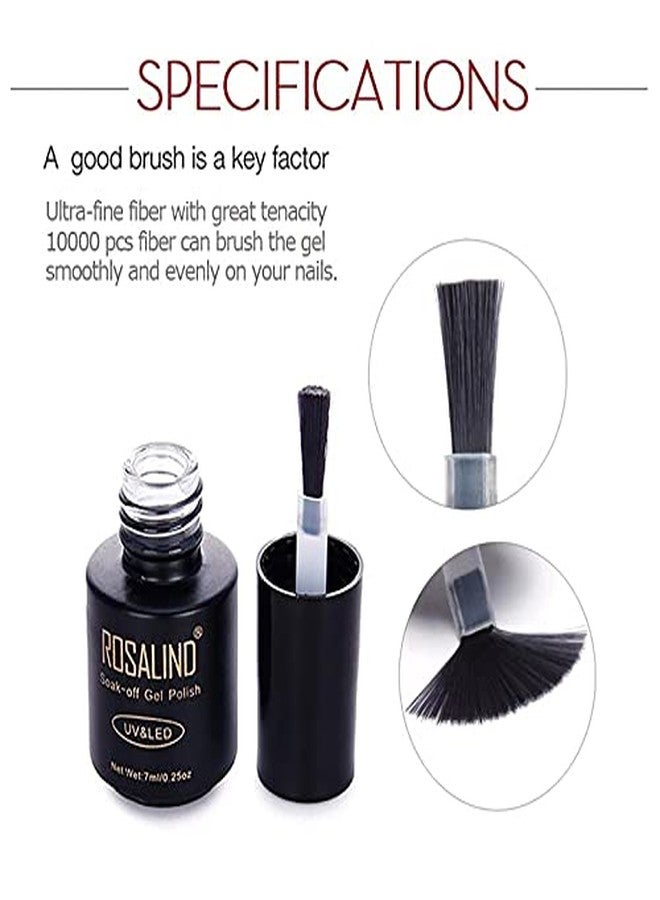 ROSALIND Gel Nail Polish Colors Manicure Beauty Semi Permanent Varnish UV LED Lamp Nail Art Design Nail Polish UV/LED Light need to Dry (RL-7ml-2460) - Image 4