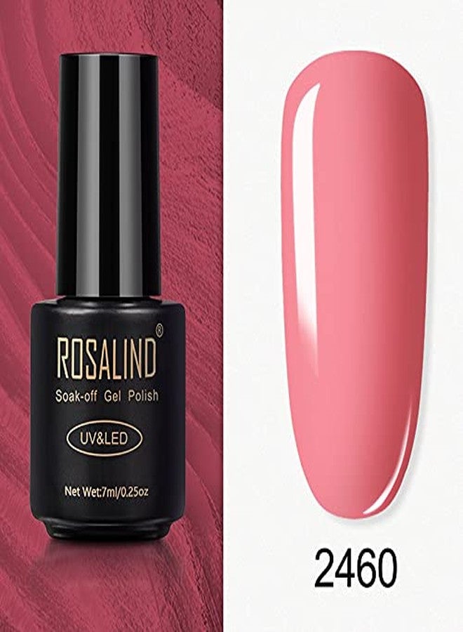 ROSALIND Gel Nail Polish Colors Manicure Beauty Semi Permanent Varnish UV LED Lamp Nail Art Design Nail Polish UV/LED Light need to Dry (RL-7ml-2460) - Image 2