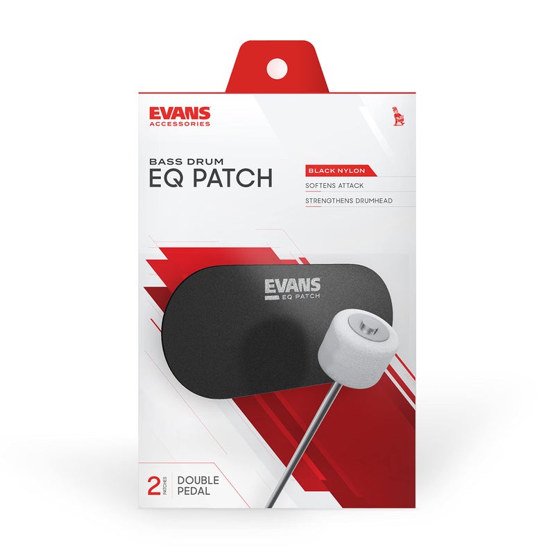 EVANS Evans EQ Double Pedal Patch, Black Nylon,EQPB2 - Image 2