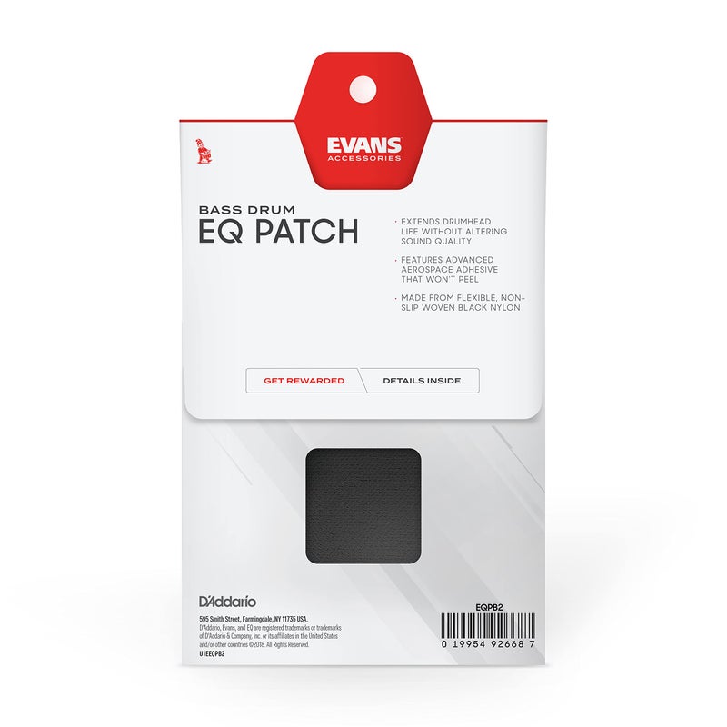 EVANS Evans EQ Double Pedal Patch, Black Nylon,EQPB2 - Image 3