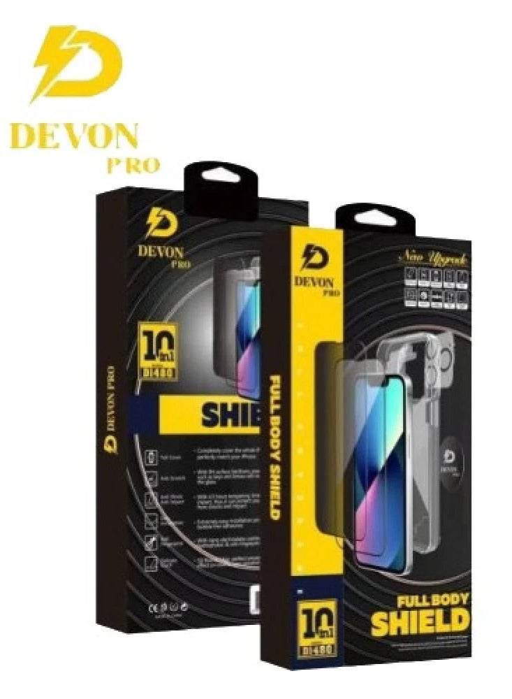 Devon iPhone 14 Pro Protection (Privacy Cover) 10-in-1 Package [iPhone Protection Package] The strongest complete protection for your phone ever - Image 1