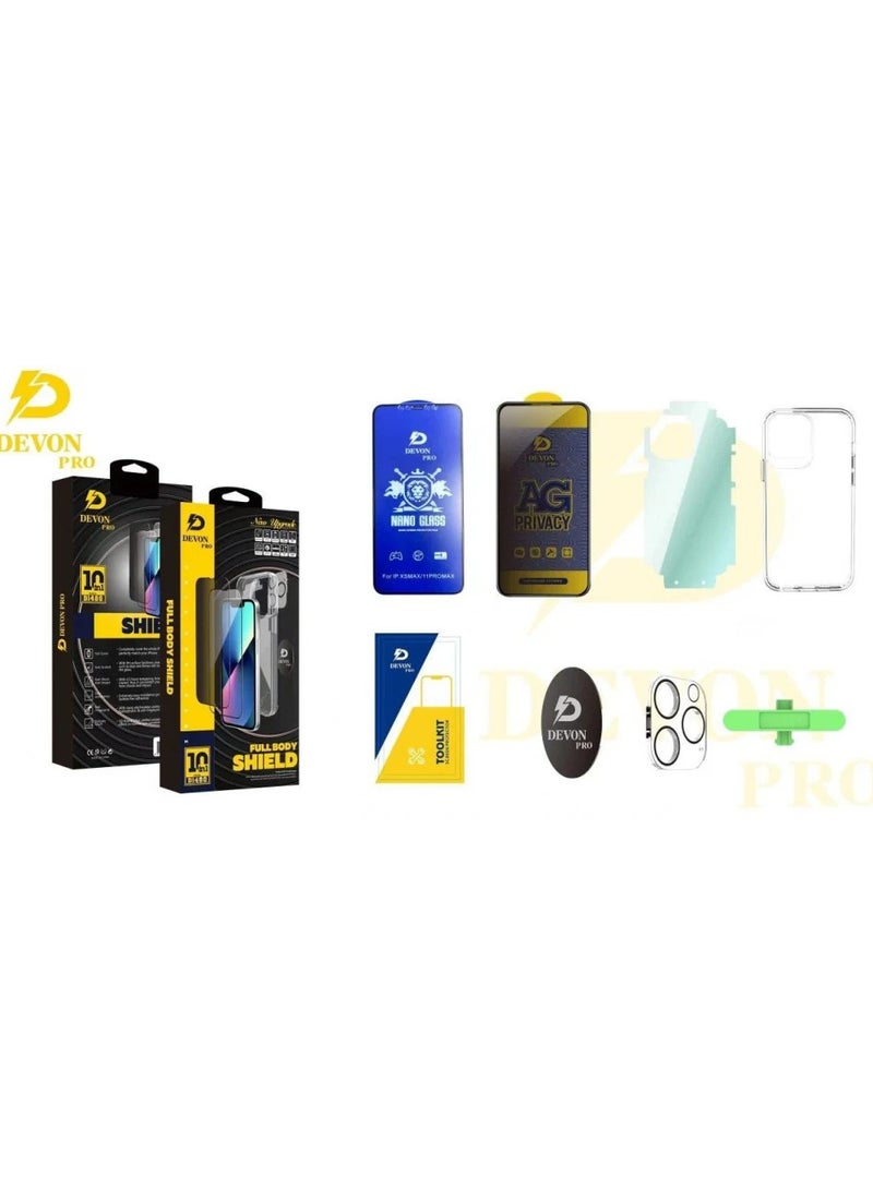 Devon iPhone 14 Pro Protection (Privacy Cover) 10-in-1 Package [iPhone Protection Package] The strongest complete protection for your phone ever - Image 3