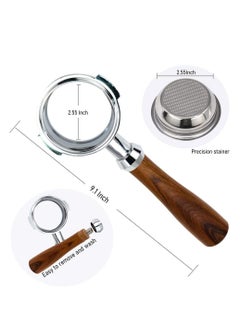 MIBRU Espresso Coffee Naked Bottomless Wooden 58mm  - Image 3