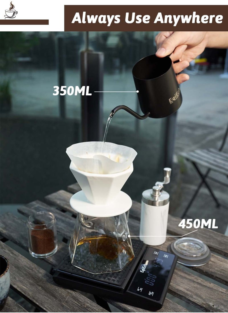 EqiEch V60 Coffee Set,12-Piece Completed Drip Coffee Maker Set,All in 1 Portable Travel Bag  - Image 3