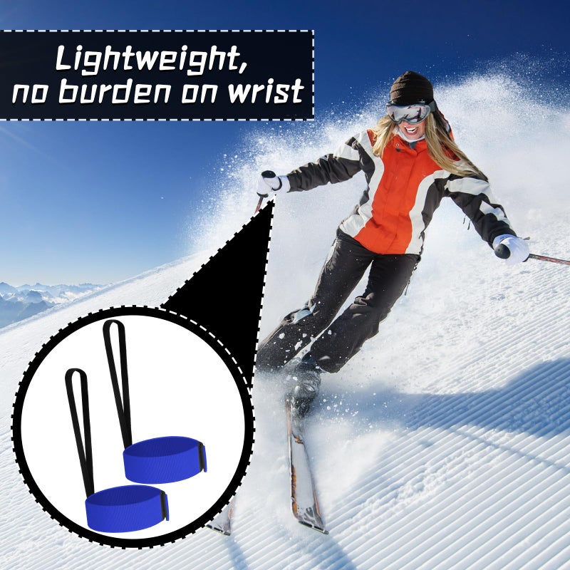 Arrowbash 14 Pcs Sport Glove Safety Strap Elastic Ski Glove Leash Holder Handcuffs Wrist Strap for Skiing Snowboarding - Image 5