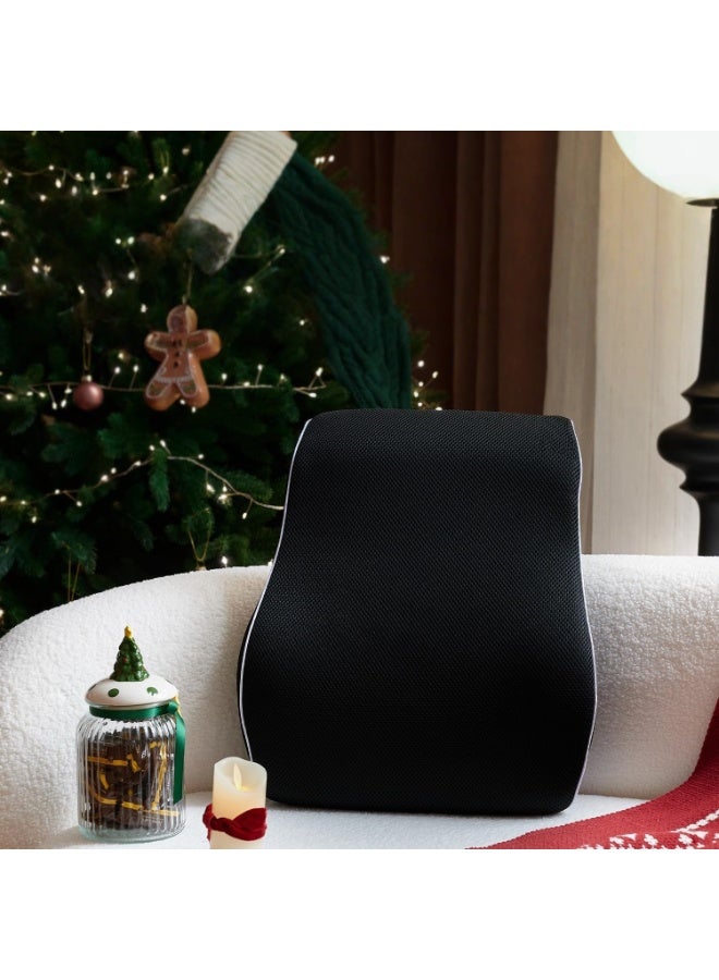 Lumbar Support Pillow for Office Chair, Office Home Essentials,Stocking Stuffers,Back Support Pillow for Car, Chair Cushions,Back Pain Relief Improve Posture,Mesh Cover Double Adjustable Straps - Image 3