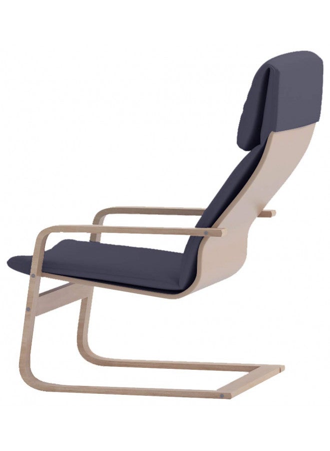Custom Slipcover Replacement The Pello Chair Cotton Covers Replacement is Custom Made Compatible for IKEA Pello Chair Cover (Or Pello Armchair Slipcover). Multi Color Options (Dark Bluish Gray) - Image 3