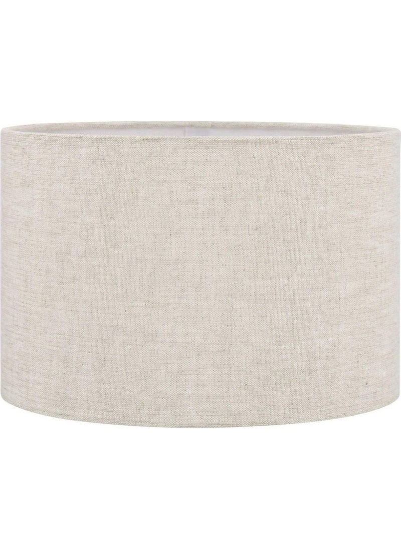 Moda35. Cream Floor Lamp Head Diameter 30 cm Fabric Cylinder LB806 