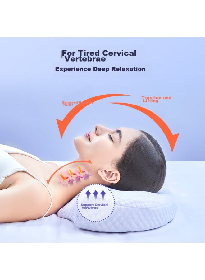 Aeromax Cervical Pillow For Straightening And Curving, Wealthy Pillow For Sleeping, Cervical Spondylosis Special Memory Foam Neck Stretch Pillow - Image 2