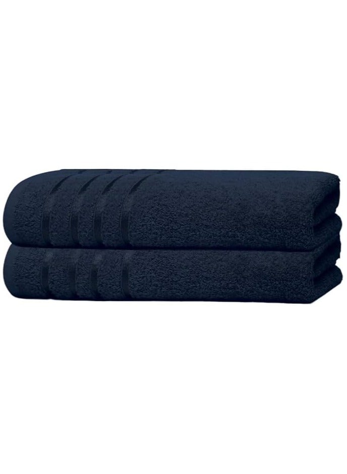 DXB GADGETS Pack of 2 Premium Towels 85 x 145 cm, 500 GSM 100% Cotton Ultra-Absorbent  - Image 1