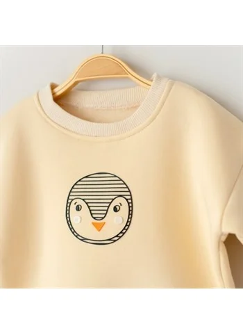 Mama Yoyo Penguin 3D Printed Sweatshirt with Ribbon