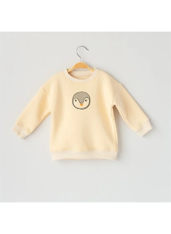 Mama Yoyo Penguin 3D Printed Sweatshirt with Ribbon