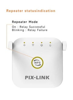 PIXLINK WiFi Extender, 300Mbps Wifi Range Extender, 2.4&5Ghz Dual Band Wps Internet Repeater With Ethernet Portfor Home WiFi Repeater  - Image 5