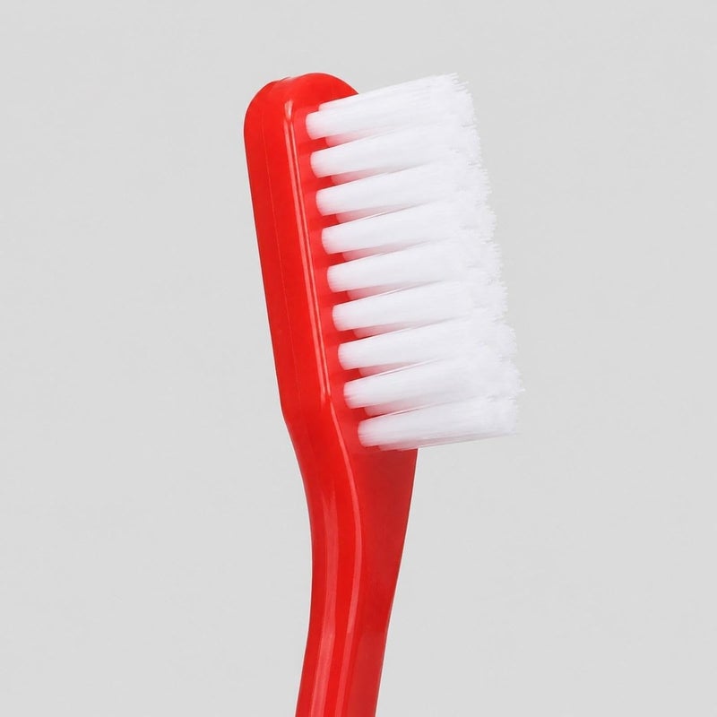 Dog Toothbrush Double Head Non Slip Portable Tooth Brush for Small Pets Kitten Dogs Cats Supplies, Red - Image 1