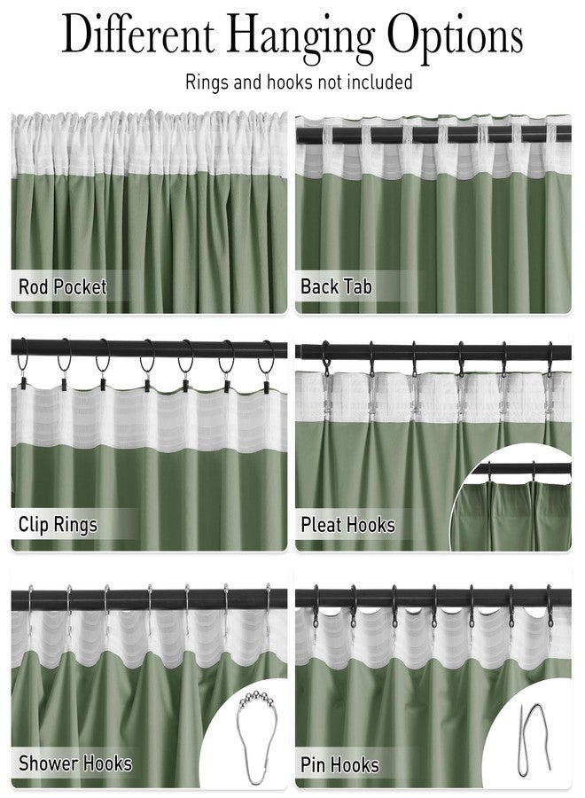 StangH Retro Green Velvet Curtains 84 Inches, Room Darkening Super Soft Drapes with Pleat Tape for Living Room Bedroom, Thermal Insulated Window Treatment, 52 x 84 Inch, 2 Panels - Image 3