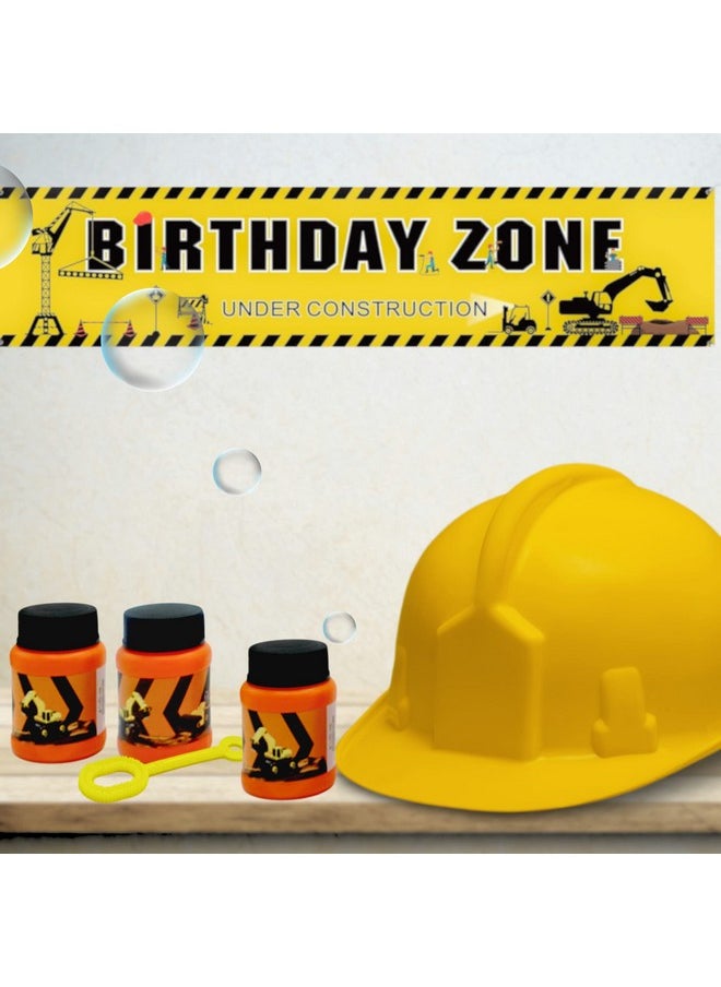 4E's Novelty 24 Pack Construction Themed Mini Bubbles Party Favors For Kids 1 Fl Oz. Construction Birthday Party Supplies Dump Truck Decorations Goodie Bag Fillers Bulk Bubble Bottles For Kids Summer Toys  - Image 4