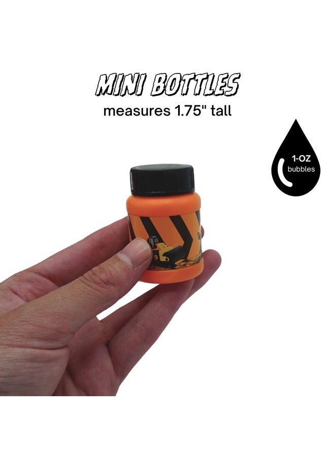 4E's Novelty 24 Pack Construction Themed Mini Bubbles Party Favors For Kids 1 Fl Oz. Construction Birthday Party Supplies Dump Truck Decorations Goodie Bag Fillers Bulk Bubble Bottles For Kids Summer Toys  - Image 5