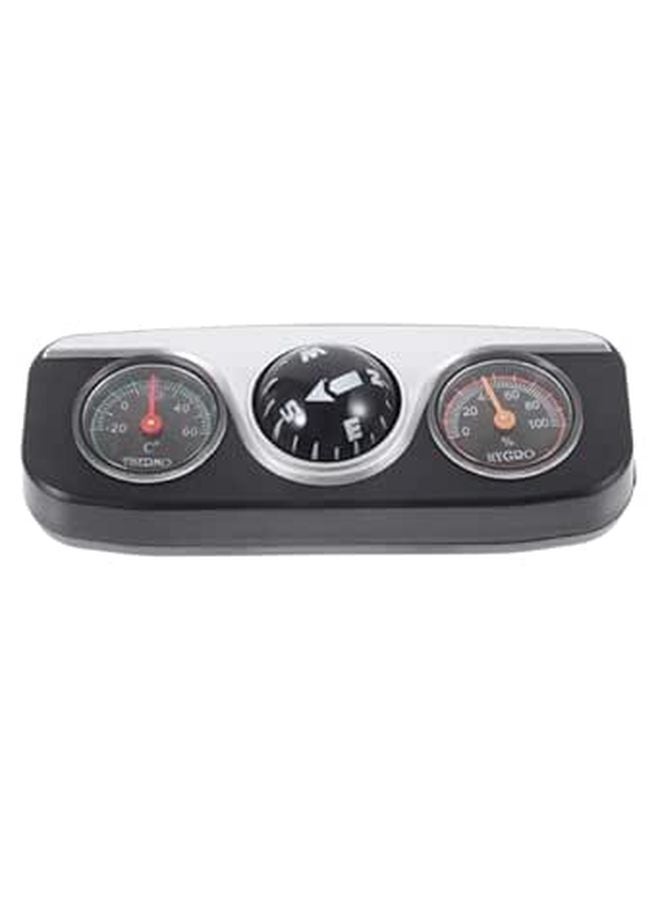 Dashboard Car Compass Ball with Thermometer Hygrometer for Vehicle Navigation and Indoor Decor - Image 1