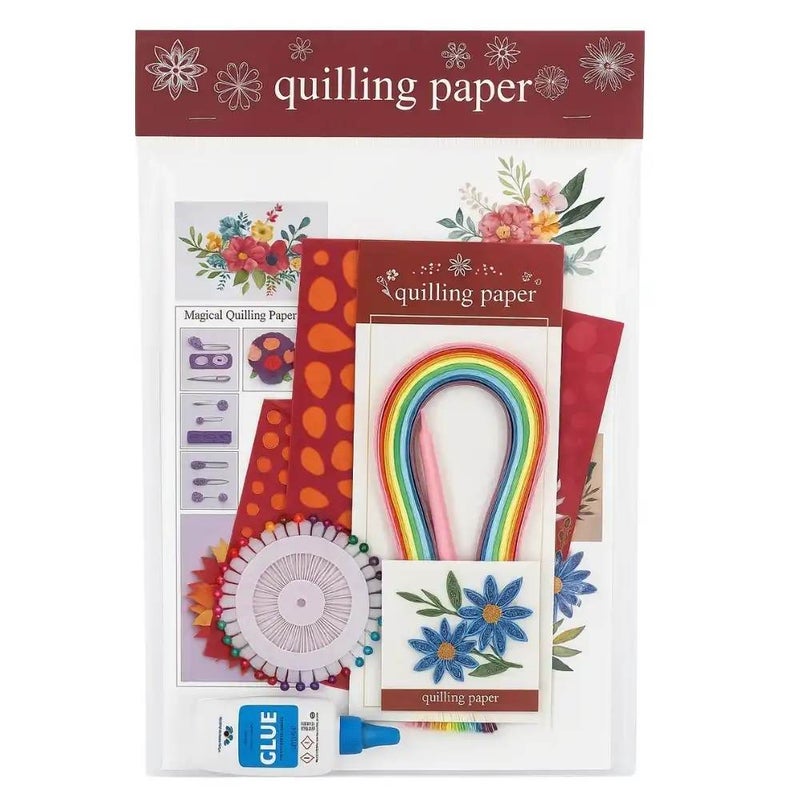 Magical Quilling Paper Kit Handcraft With Crafting Material Tools For Quilled Creations