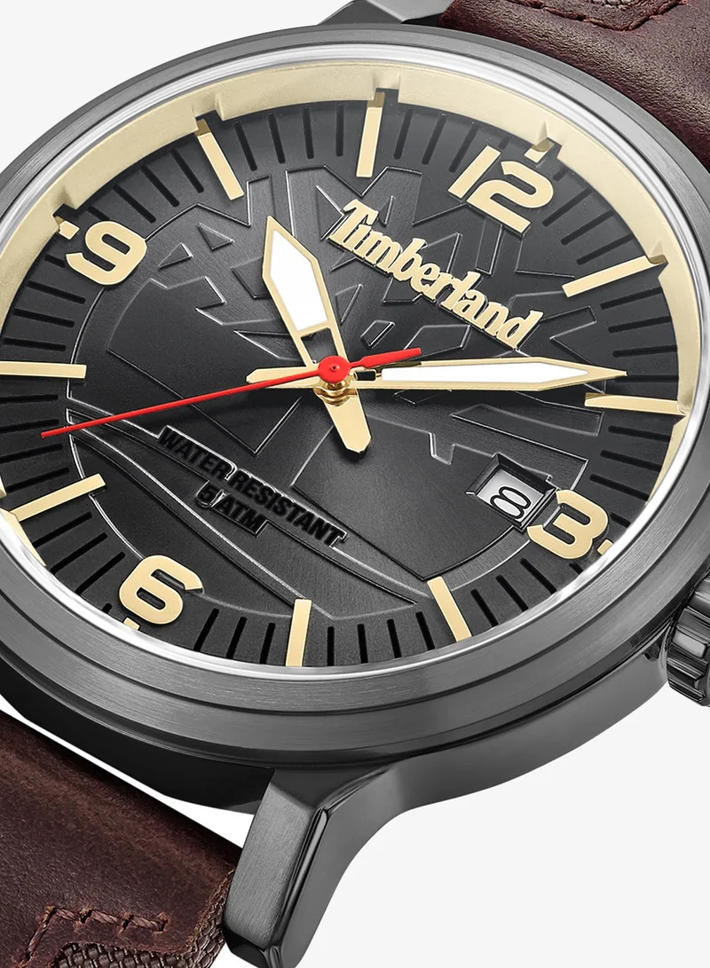 Timberland  Westerley Men's Watch 46mm AnalogGrey Dial Brown Rebotl + Better Leather Strap for Men | Best Price UAE