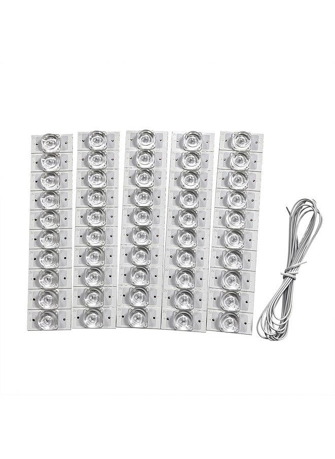 Generic - 50PCS 3V SMD Lamp for 32-65 LED TV Repair with 2M Wire Led Light Strip Parts Accessories - Image 1