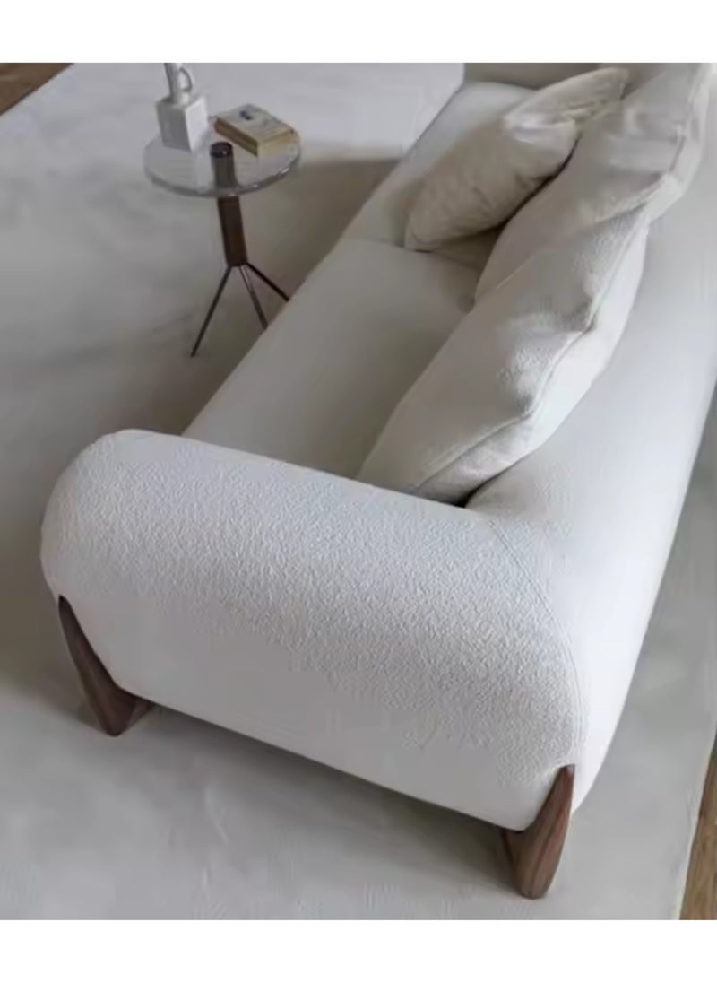 KARNAK - London Light Luxury Beige Modular Sofa Set with Pillows – Corner Modular Couch in Bouclé Fabric & Solid Wood – Modern Italian Design for Living Room, Hotel, Apartment, Hall - Image 1