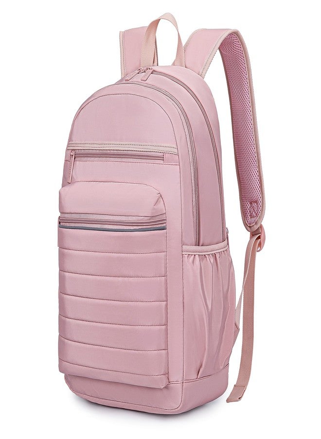 KEOFID Anti-Thief Travel Backpack for Men and Women, Fashion for Women, Casual Back pack for College, Light Pink, Large, Fashion Backpack - Image 1