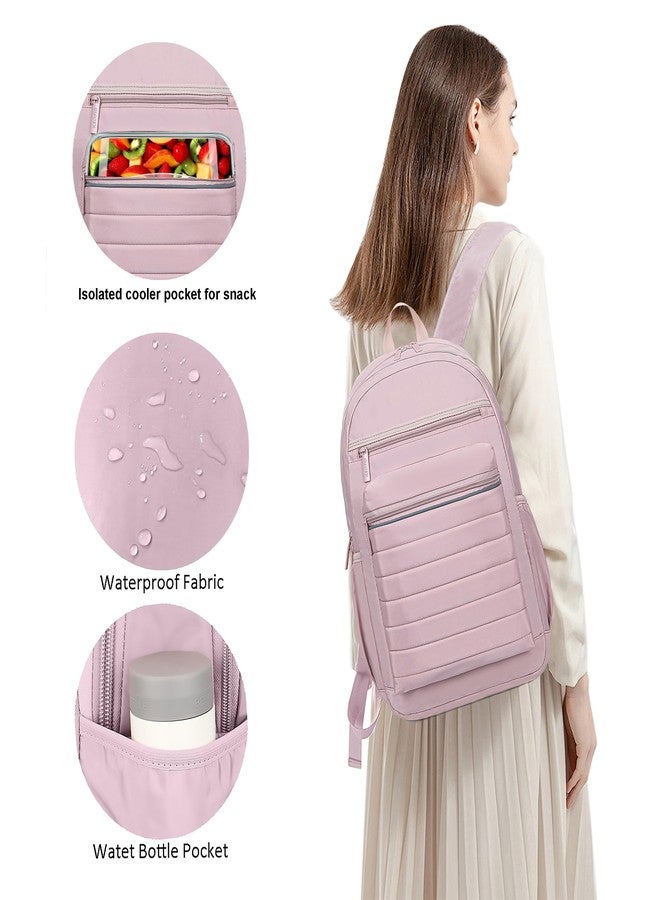 KEOFID Anti-Thief Travel Backpack for Men and Women, Fashion for Women, Casual Back pack for College, Light Pink, Large, Fashion Backpack - Image 5