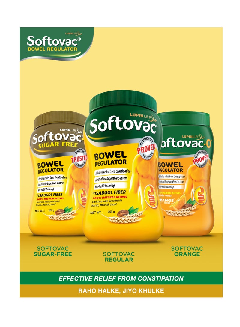 Softovac Bowel Regulator 250g - 100% Natural Actives: High Fiber Formula enriched with Sonamukhi, Harad, Mulethi, Saunf etc. - Image 3