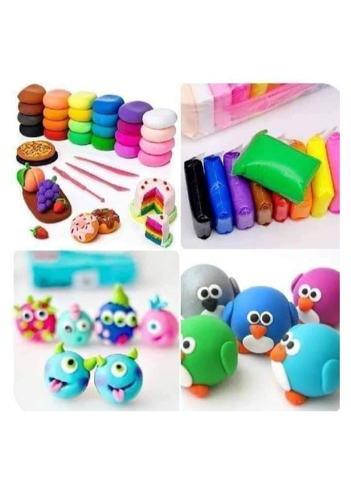 DSR 12 Color/Set Light Clay Air Dry Polymer Plasticine Modelling Clay Super Light DIY Soft Creative Handgum Educational Clay Toys - Image 3