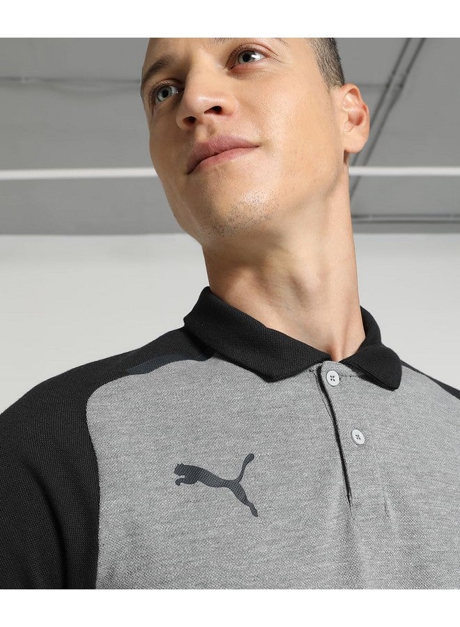 Puma Men's Solid Regular Fit T-Shirt (657991_Medium Gray Heather L) - Image 3