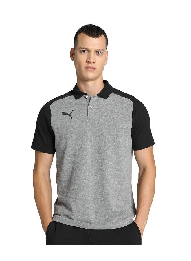 Puma Men's Solid Regular Fit T-Shirt (657991_Medium Gray Heather L) - Image 1