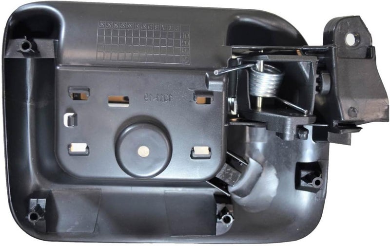 PT Auto Warehouse GM-2549MA-RR Interior Door Handle - Black Housing with Chrome Insert Lever for Passenger Side Rear - Image 2