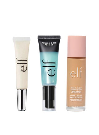 ELF Triple Makeup Base: Grape Power Primer - Halo Glow Liquid Filter   (Fair 1) - Glitter Primer for Bright and Smooth Skin and Long-lasting Makeup Fixation - pzsku/Z5C9FCFDDC8C698A188BBZ/45/_/1716332156/db88ec2e-3d5f-47cd-947b-7a74f963574d