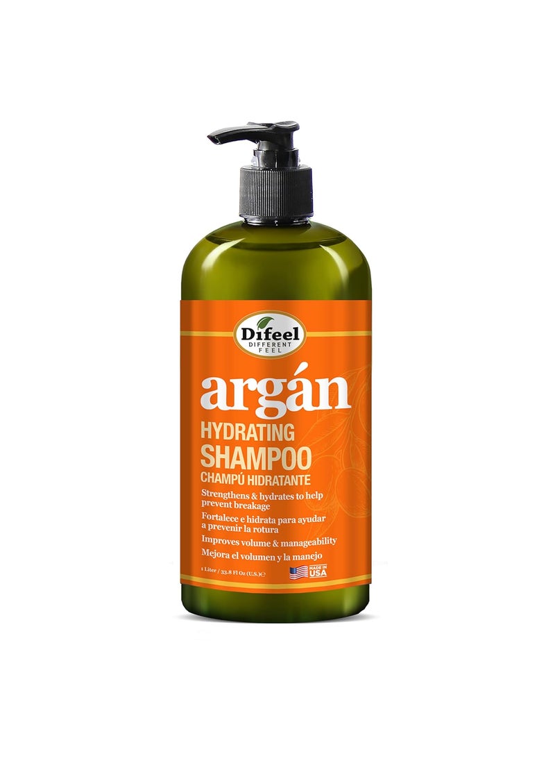difeel Difeel Argan Hydrating Shampoo 338 oz  Argan Oil Shampoo Natural Sulfate Free Shampoo for Hair 