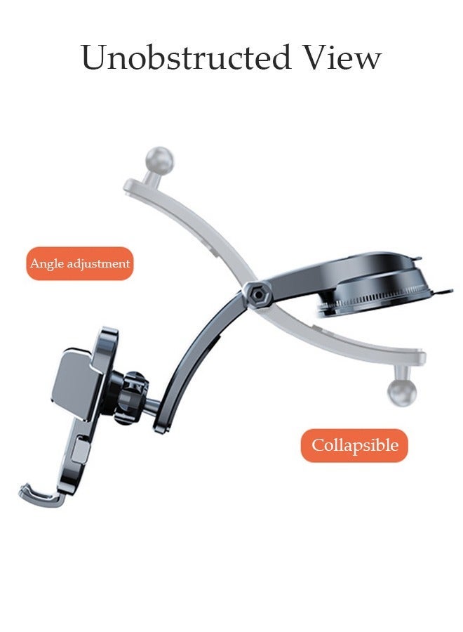 DUNISO Universal Phone Holder for Car Powerful Suction Hands-Free Cell Phone Mount Car Phone Holder for Car Dashboard Windshield Air Vent Compatible for All Smartphones - Image 4