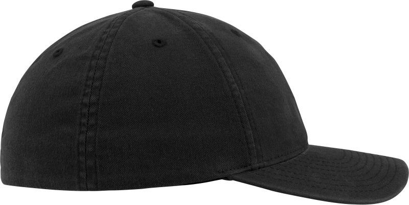 Flexfit Garment Washed Cotton Dad Hat, Black, S/M - Image 3