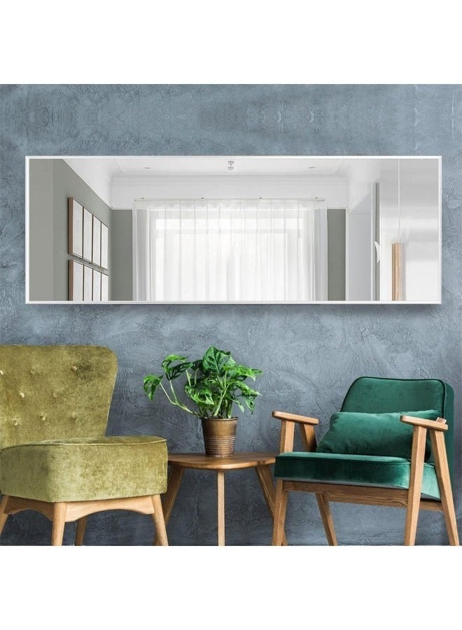 POWER Arched Full Length Mirror 165cm-50cm, Floor Standing Mirror, Unique Vertical Mirror,for Living Room, Bedroom, Entrance, and Bathroom(Silver） - Image 3