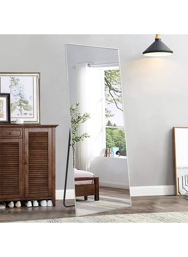 POWER Arched Full Length Mirror 165cm-50cm, Floor Standing Mirror, Unique Vertical Mirror,for Living Room, Bedroom, Entrance, and Bathroom(Silver） - Image 4