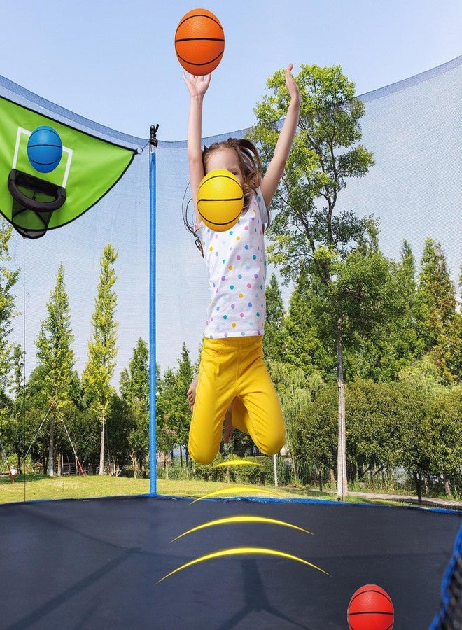 XATAMIO Trampoline Basketball Hoop, with Pump and 4 Mini Balls, Easy to Install, Universal Trampoline Accessories, Indoor & Outdoor Game (Green) - Image 2