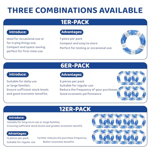 HUPIRCT 12erPack Refill Bags Cat Litter Refill Bags Diaper Refills With Excellent Sealing and Toughness The Refill Bag is Compatible With all Diaper Pails and Cat Litter Disposal Pails - Image 3