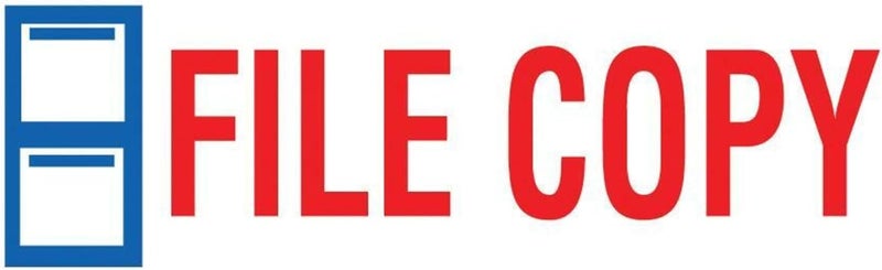 AccuStamp2 File Copy Stamp, Shutter Pre-Inked One-Color File Copy Stamp, 1/2" x 1 5/8" Impression, Red Ink - Image 3